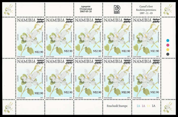 Namibia. 2005 Definitive Surcharges. UM. Cat.value R4 500-00+.
