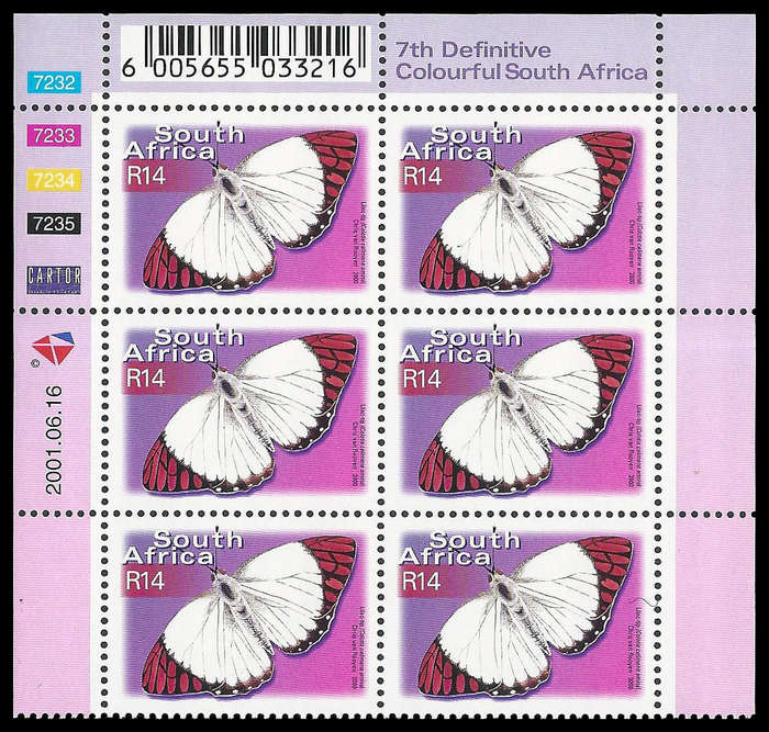 Republic of South Africa. R14-00 Cylinder 7232/5.  UM.  Cat.value R1 020-00.