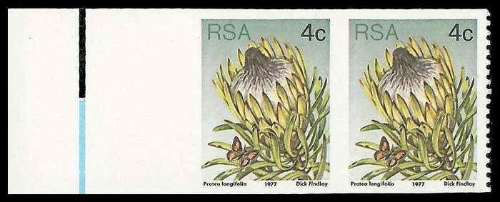 Republic of South Africa.   Marginal Imperforated pair.  UM.  Cat.value R6 000-00.