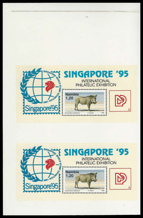 Namibia.  Imperforated Gutter Pair.  Unmounted mint.