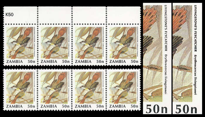 Zambia. 1991. SG 629. Doubling of Black. Unmounted mint.