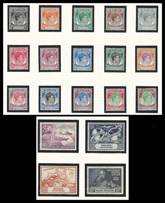 Singapore. King George VI.  Cat.value R5 000-00.