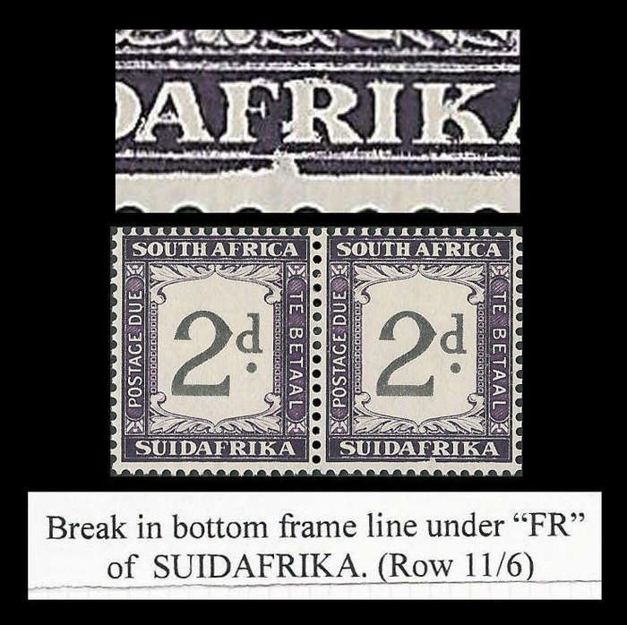 Union of South Africa. Postage Due.  UHB V3.  Cat.value as normal R1 600-00.