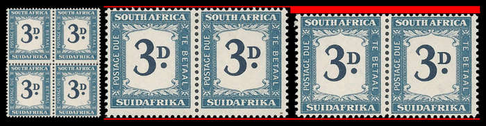Union of South Africa. Postage Due with shorter stamps. Cat.value R740-00 as normal.