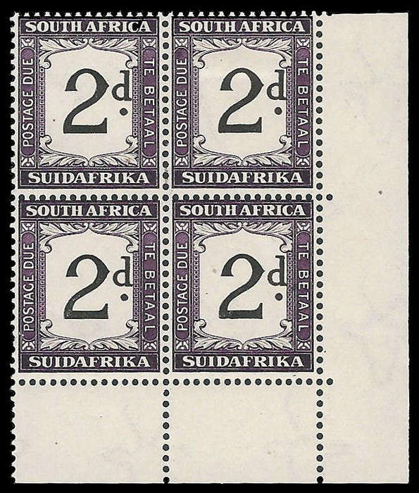 Union of South Africa.  Postage Due.  SACC 23.  Cat.value R2 200-00.