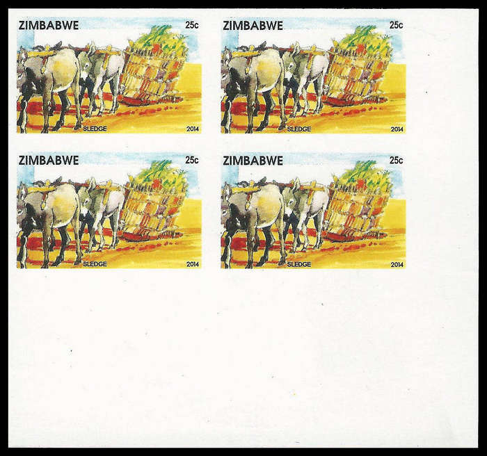 Zimbabwe.  Imperforated block.