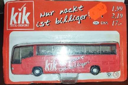 Teama Touring Bus "Mercedes Benz" - Kik Textil - 1/76 Scale