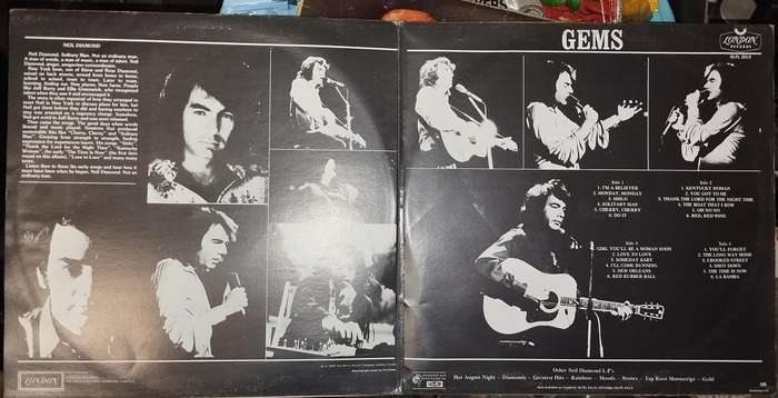 Neil Diamond Gems Double  LP Record