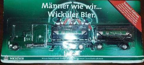 American Style Beer Lorry with Tanktainers - Wicküler Bier -  1/87 Scale