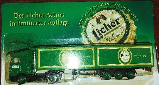 Mercedes Benz Actros Beer Lorry  - Licher -  1/87 Scale