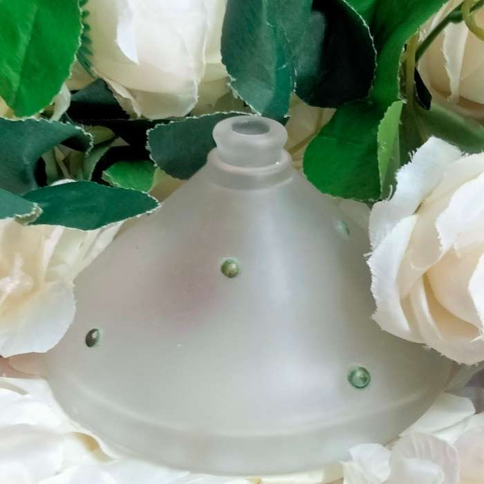 Scent bottles empty 1 mini YveSaintLaurent +Frosted glass green dot