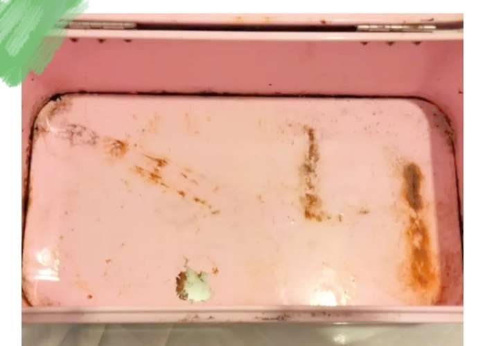 Pink Bread Tin  +Cooling rack - Distressed