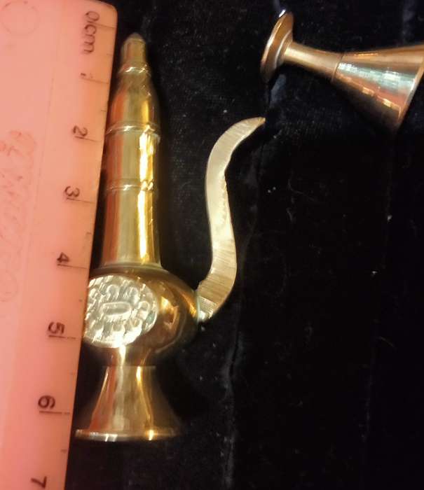 Brass MINIATURE - Tea Set 7 small pieces FAB GIFT