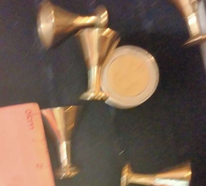 Brass MINIATURE - Tea Set 7 small pieces FAB GIFT