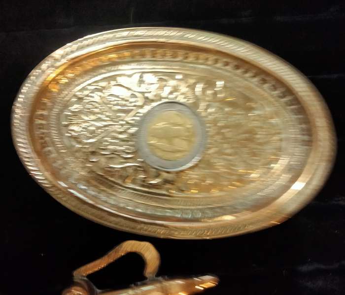 Brass MINIATURE - Tea Set 7 small pieces FAB GIFT