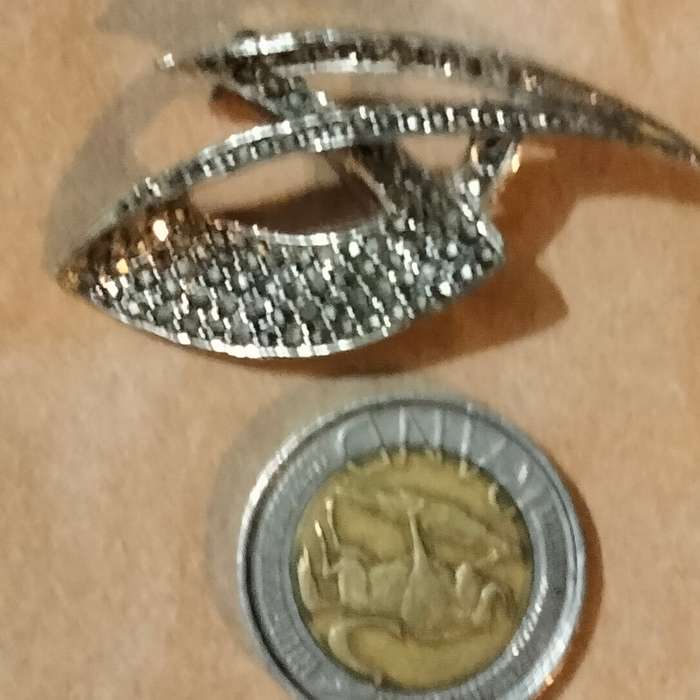 MARCASITE Brooch -1 Art Deco silver tone LOOK AT MY BUY NOW LISTINGS NO WAITING