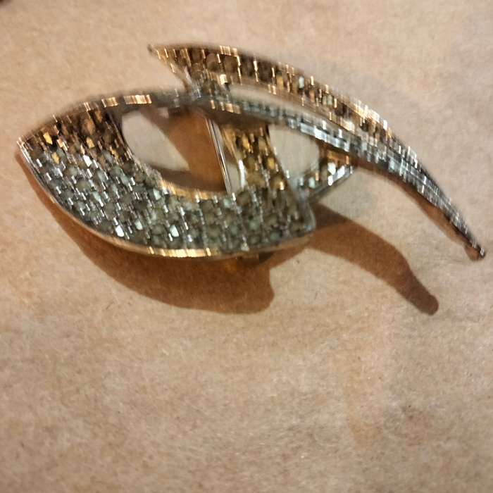 MARCASITE Brooch -1 Art Deco silver tone LOOK AT MY BUY NOW LISTINGS NO WAITING