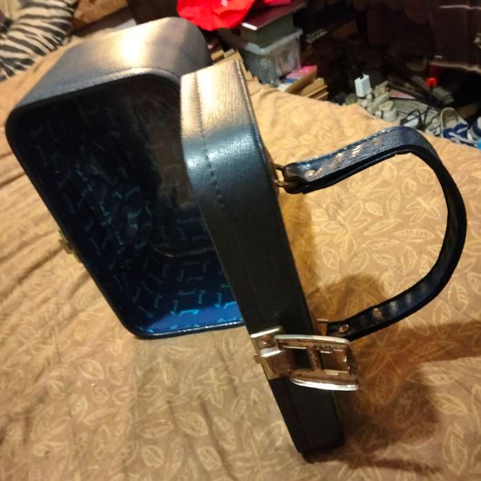 VANITY CASE Vintage - Dark Blue small mirror