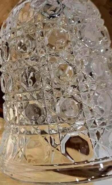 BELL Bleikristall 24% lead Crystal hob star Glass handle Knopf  GermanyLOOK at my BUY NOW-NO WAITING