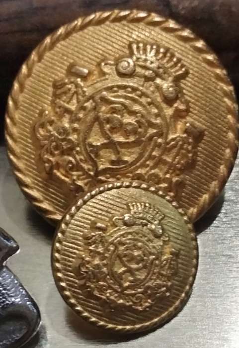 Vintage SA Army Military Artillery+ insignia badge -9 S.A.Infantry Brass buttons+Kadet korps cap+Tin