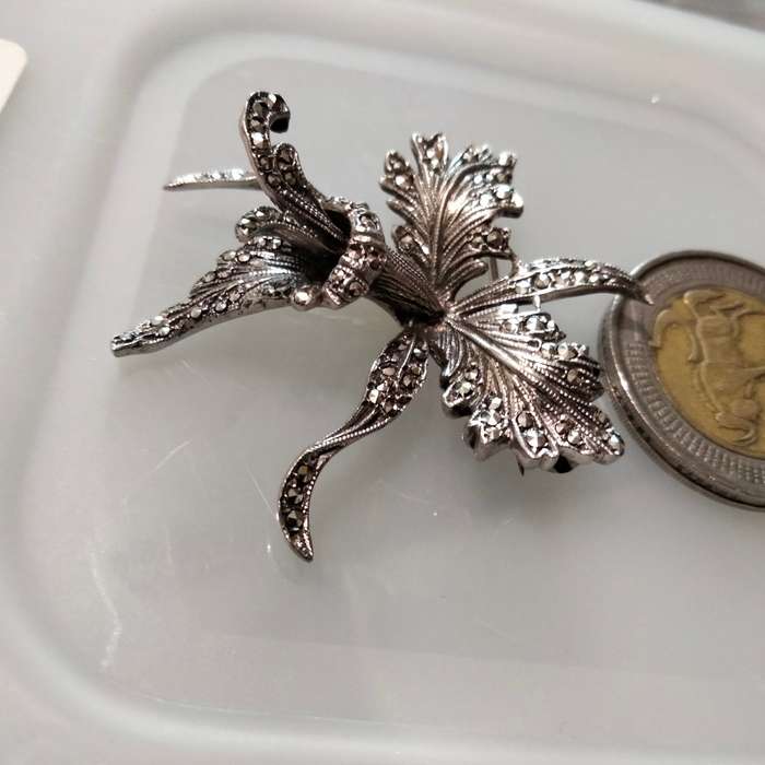 Marcasite Sterling Silver Clearly marked