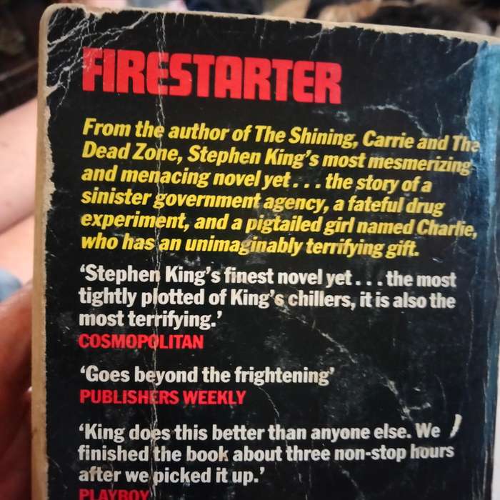 Stephen King Short stories Full Dark No Stars+ bonus story PB 2011+FIRESTART 1989Pre-owned softcover