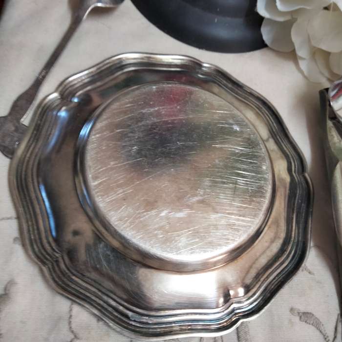 3 EPNS plated Table serving items LOOK AT MY BUY NOW LISTINGS NO WAITING