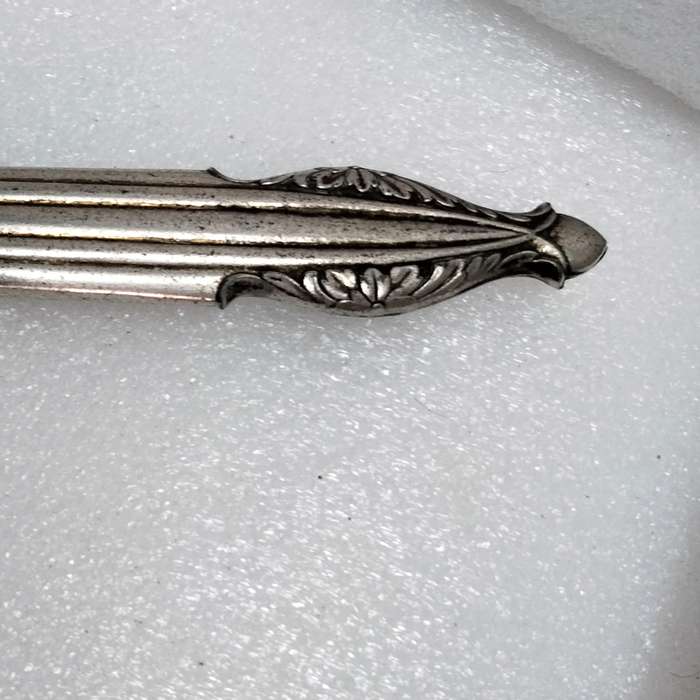 Yellow back Hand MIRROR  Art Deco style long metal handle