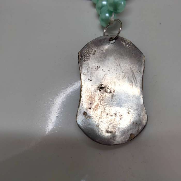 Pearls faux Aqua+Pendant Tibetan style Black onyx fauxLOOK At My BUY NOW LISTINGS NO WAITING