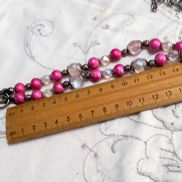 Promotion 2 Necklaces mirror facet glass ball beads Puff triangle+1 cut faceted glass crystal beads
