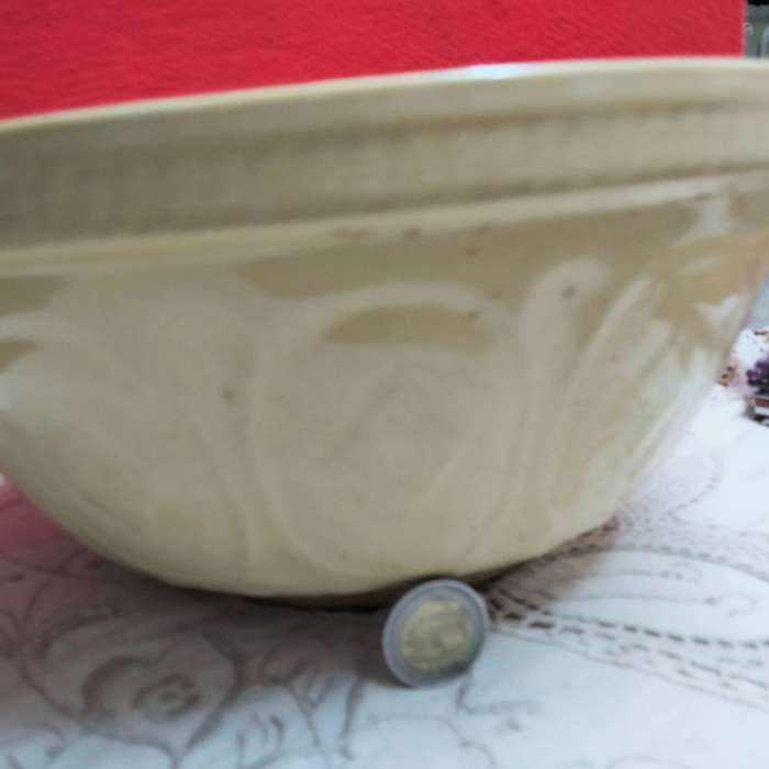 GREENS  11 1/4 "  80 WL - Gripstand England ceramic Mixing Bowl LOOK At My BUY NOW  NO WAITING