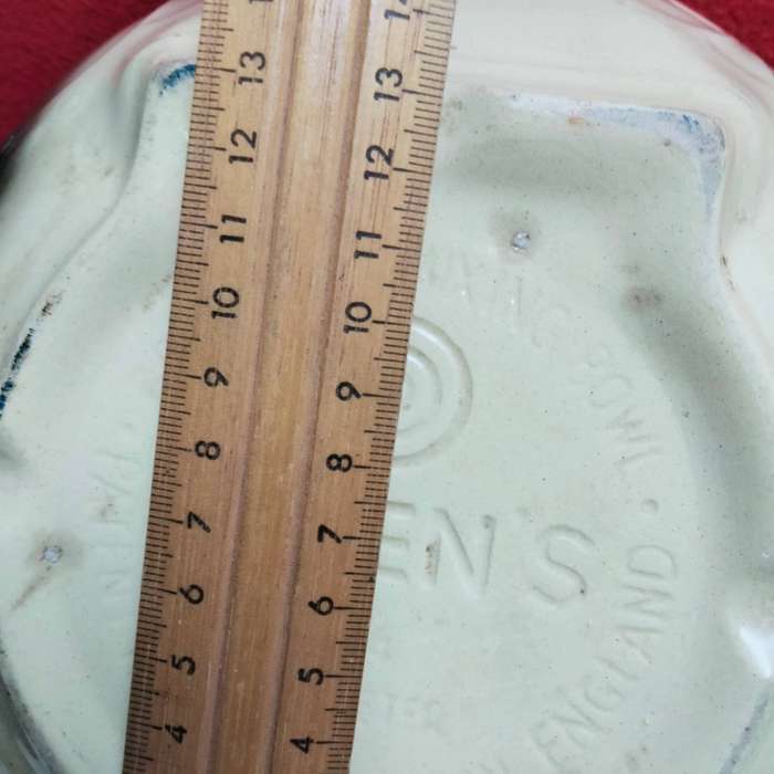 GREENS  11 1/4 "  80 WL - Gripstand England ceramic Mixing Bowl LOOK At My BUY NOW  NO WAITING