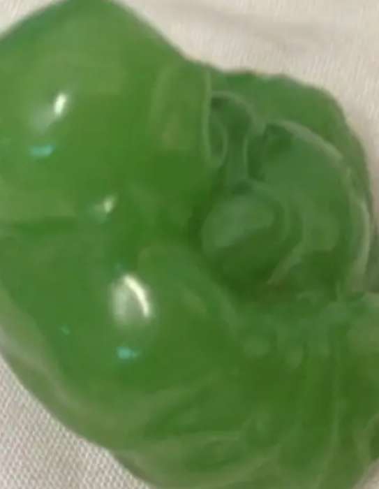 BUDDHA-FIGURINE Jade green miniature