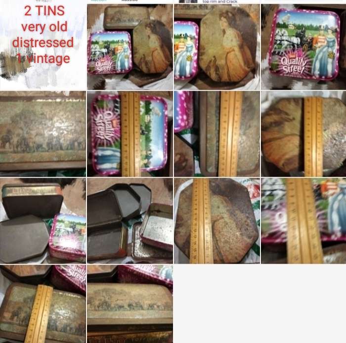 3  TINS 1 modern Quality street sweets +2 old 1 KILTY Toffies LOOK At My BUY NOW listings NO WAITING