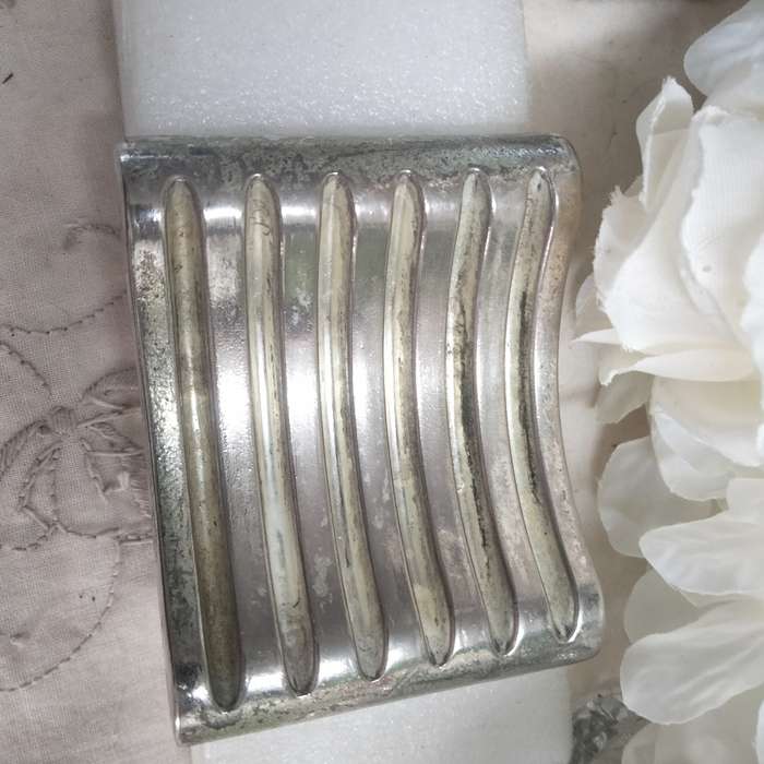 IANTHE silver plated -6 Drip Coasters+Stand-England LOOK at my BUY NOW listings NO WAITING Waiting