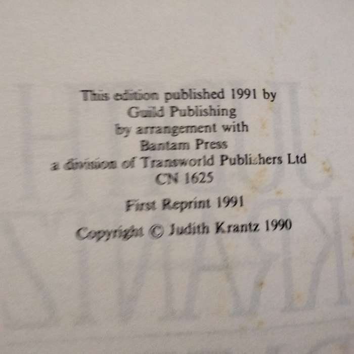 2 Books JUDITH KRANTZ -DAZZLE + Till We Meet AgainPB hardcover Pre-owned