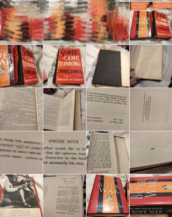 2 Books The Boer War Field Marshal Lord Carver(NAMB) + Some Came Running James hard cover Pre-owned