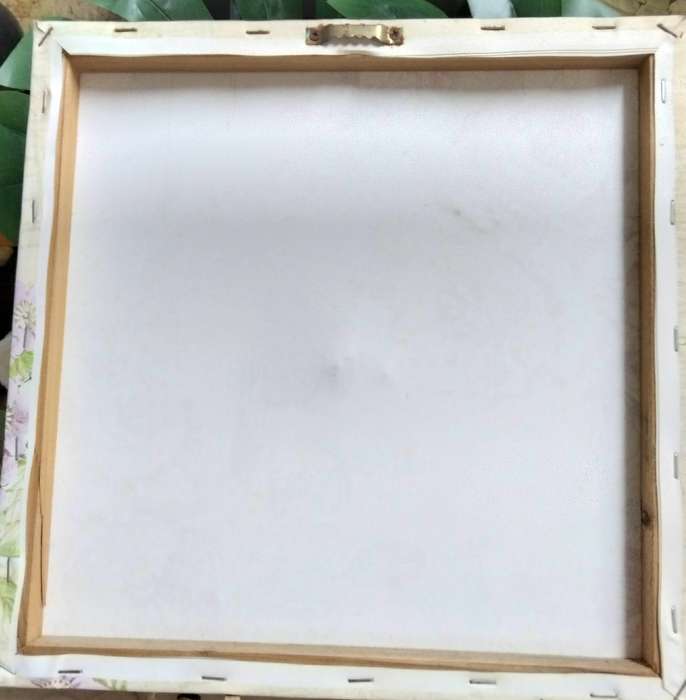 PAINTING Bird + floral scene-Canvas stretched over wood frame LOOK At My BUY NOW LISTING NO WAITING