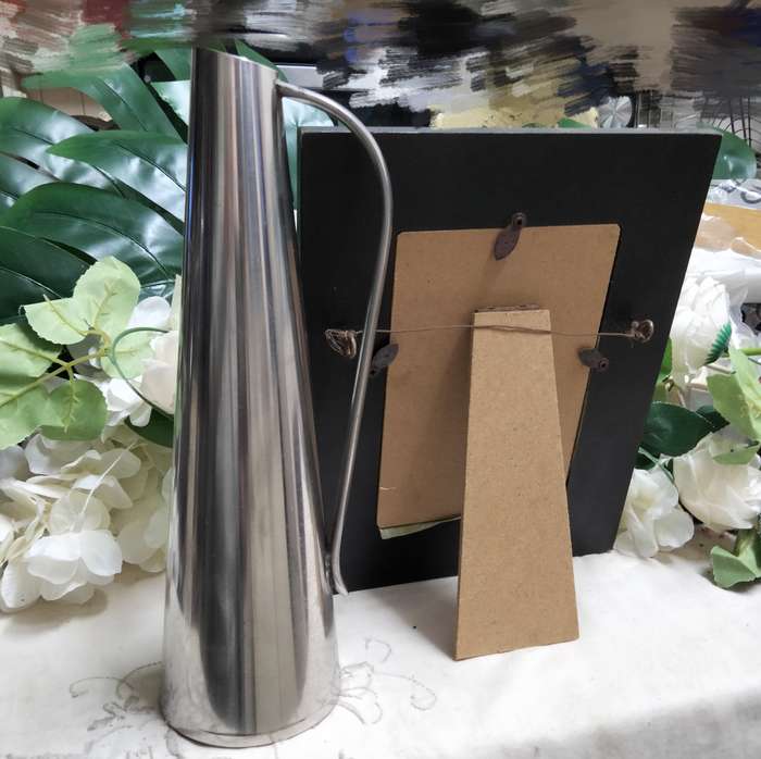 Art Deco style Jug Sweden GABIS Stainless+Frame-Mirror+Mop 2 ALL 1 BID LOOK AtMy BUY NOW NO WAITING