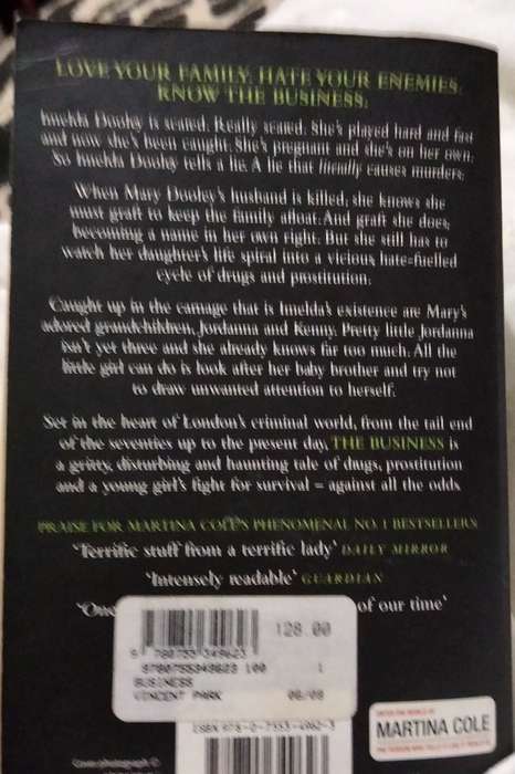 Martina Cole - The Lady Killer PB 1993 +The Business PB2007 -soft cover Pre-owned