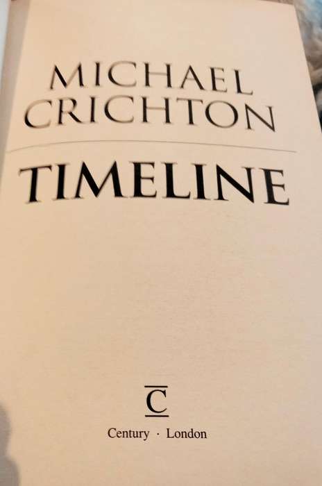 Book TIMELINE Michaebook Crichton PB1999 hardcover Pre-owned Pages 443 LOOK At My BUY NOW-NO WAITING