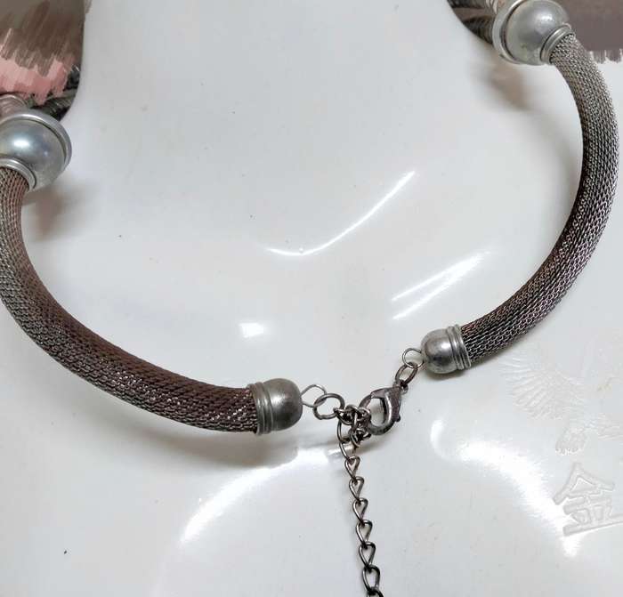 Necklace Necklace Xtra Lage -Ceramic+ Crystal Spacers LOOK At My BUY NOW  NO WAITING