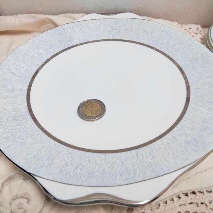 Royal Albert 11 pieces VINTAGE  MIRROR Silver + white- LOOK AT MY BUY NOW LISTINGS NO WAITING