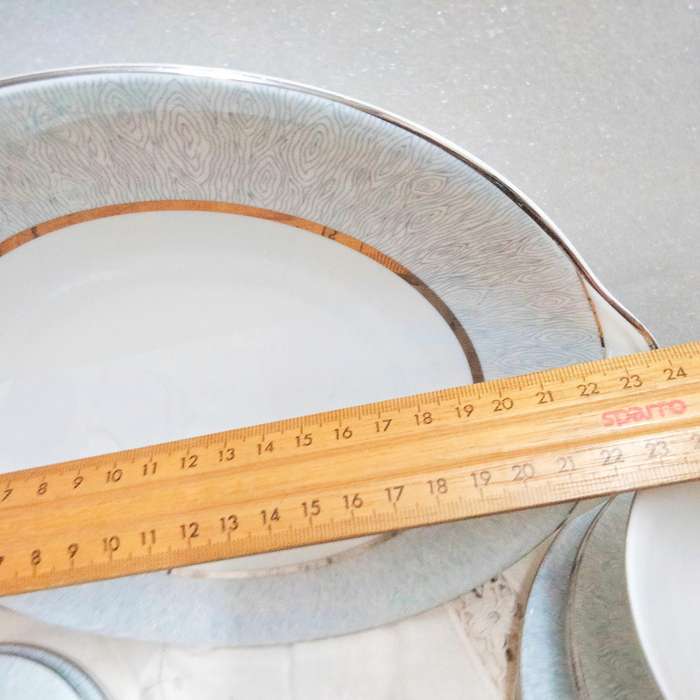 Royal Albert 11 pieces VINTAGE  MIRROR Silver + white- LOOK AT MY BUY NOW LISTINGS NO WAITING