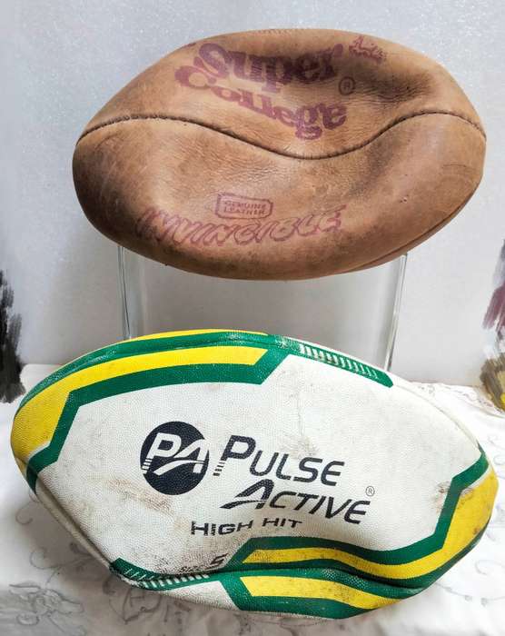 RUGBY BALLS-Super ColIege Invincible Genuine Leather+PA Pulse LOOK At My BUY NOW LISTINGS NO WAITING