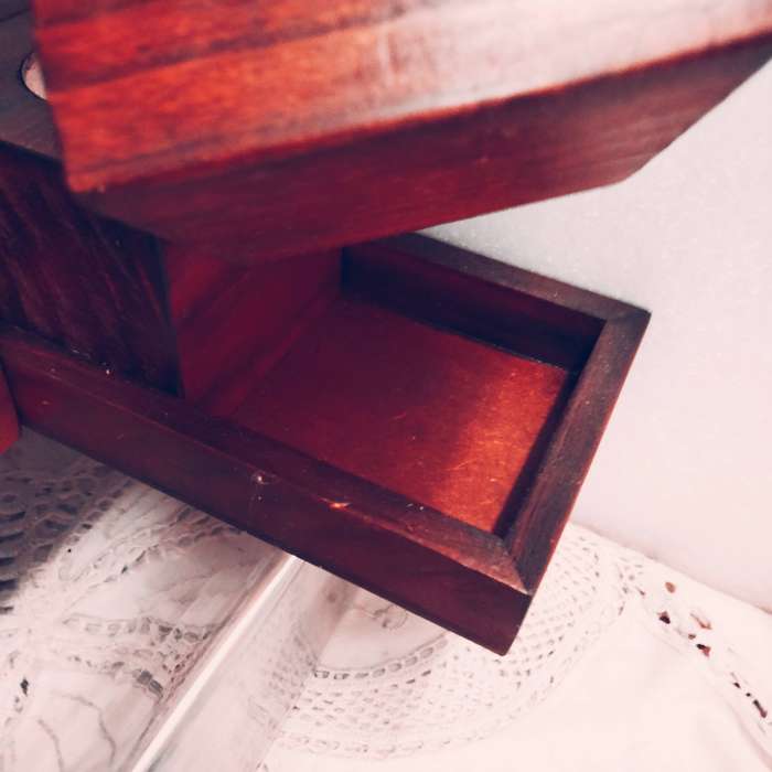 4 Wood block Candle Holders +Tray +1 Extra block - Includes T candles LOOK At My BUY NOW NO WAITING