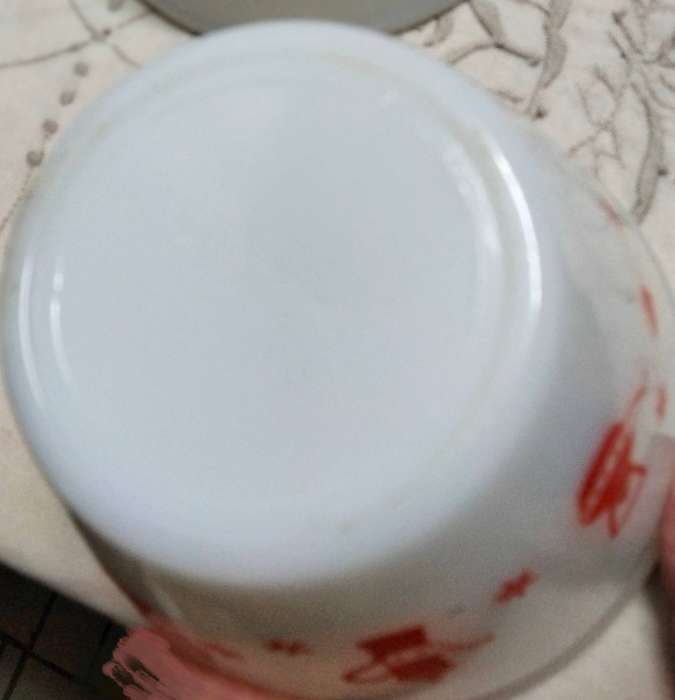 3 Milk Glass Mixing Bowls Decor Novelty green JAJ England LOOK AT MY BUY NOW LISTINGS NO WAITING