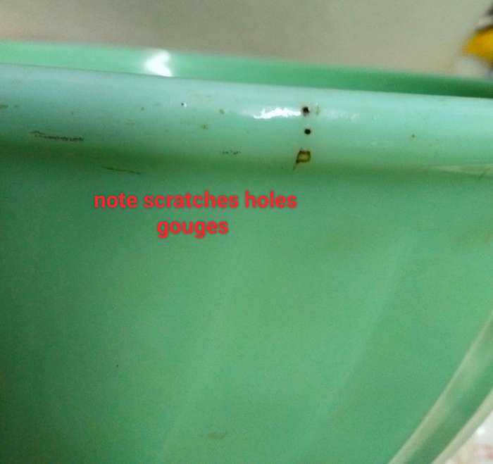 1 Jadeite Swirl milk Glass Mixing Bowl Oven Ware FIREKING USA LOOK AT MY BUY NOW LISTINGS NO WAITING