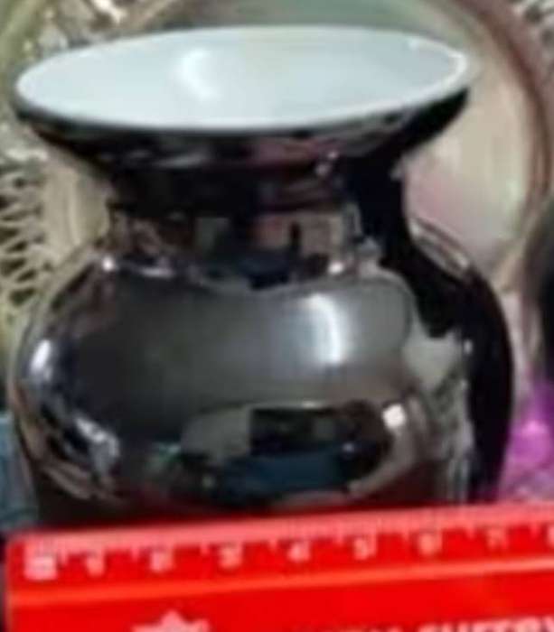 Vases 2 Venitian Glass Black/White cased Hand Blown Look at my Buy Now listings No Waiting