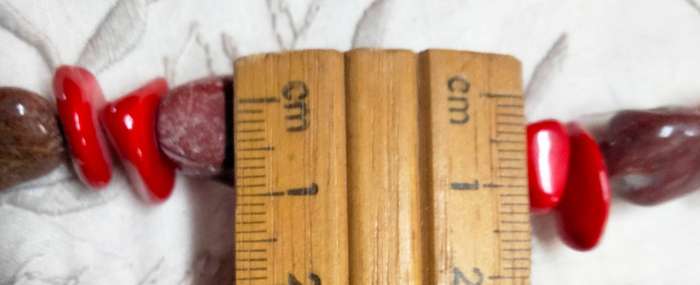 Necklace RED JASPER QUARTZ Acorn red grey quartz veins mix small Chunky semi PRECIOUS GEMSTONE